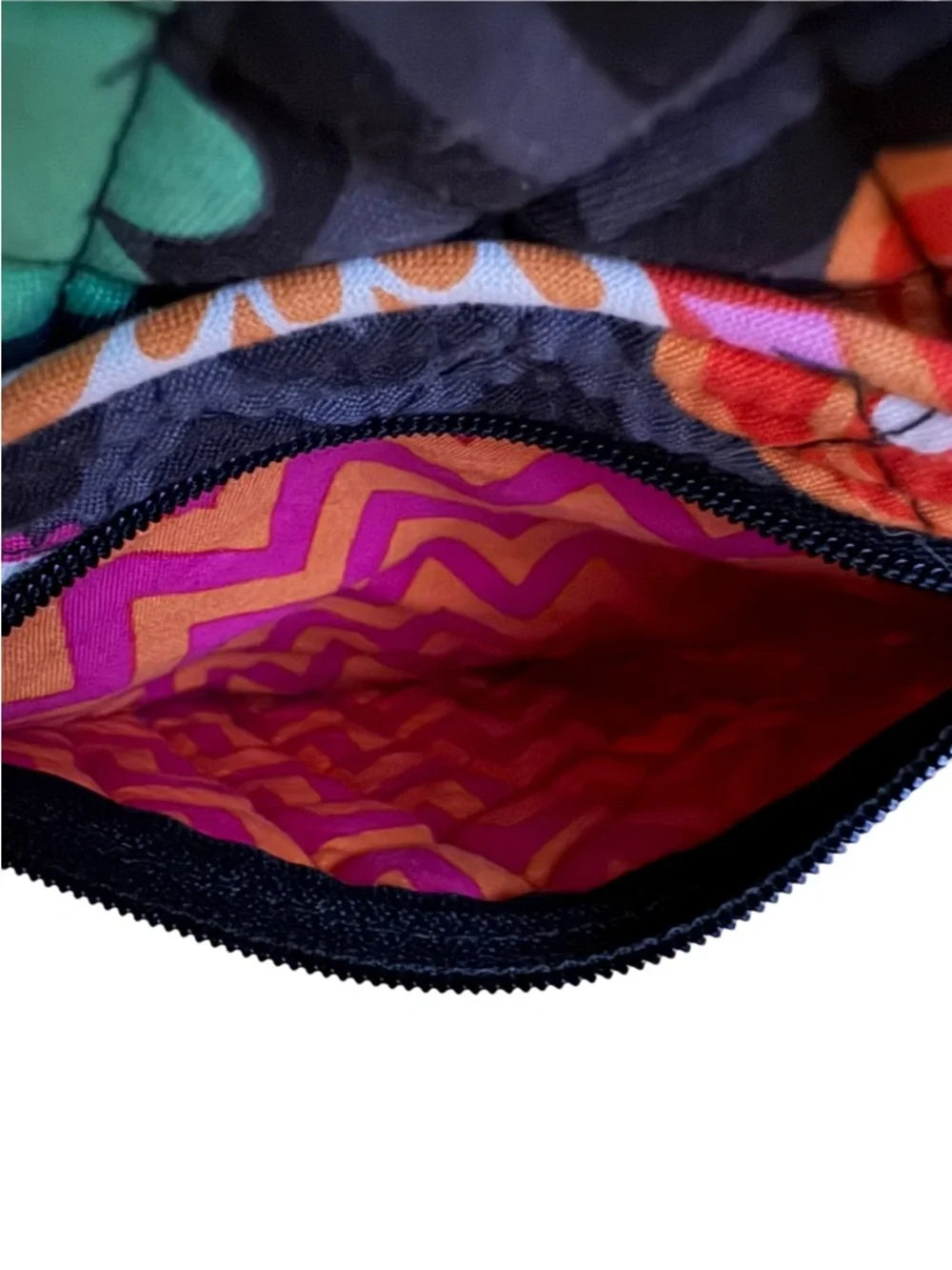 Vera Bradley Triple Zip Hipster Crossbody Bag In Ziggy Zinnia NWOT